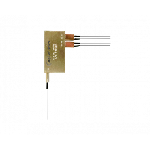 Compact 1x4 Solid-State Single-Mode Fiberoptic Switch 